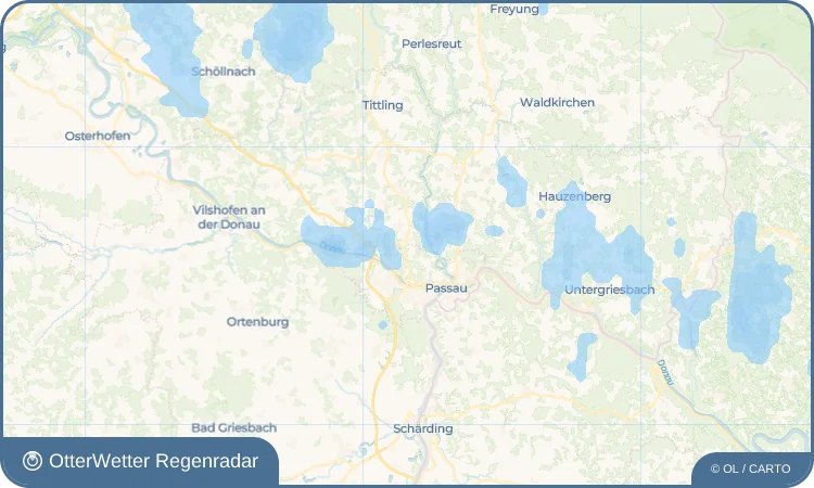 Wetter-Widget-Vorschau mit Vorhersagedaten für Patriching