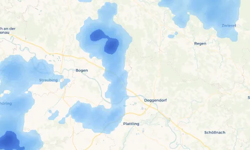 Regenradar Vorschaubild - Aktuelle Niederschläge in Penzenried und Umgebung
