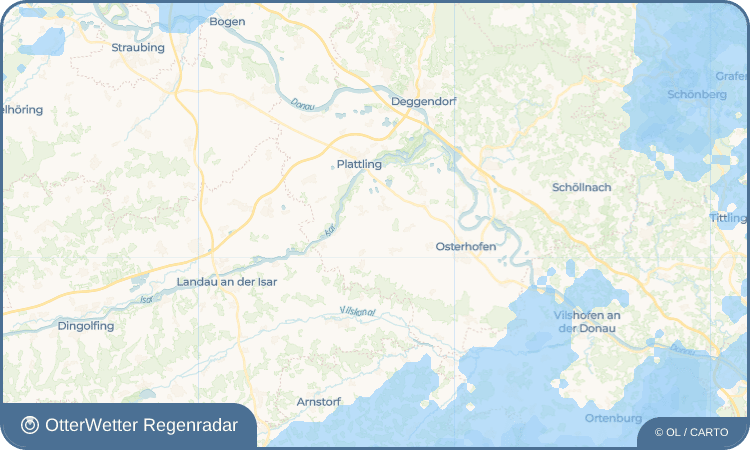 OtterWetter Regenradar-Widget Penzling