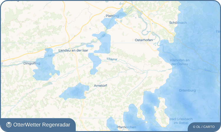 OtterWetter Regenradar-Widget Perbing