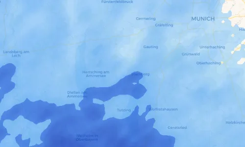 Regenradar Vorschaubild - Aktuelle Niederschläge in Perchting und Umgebung