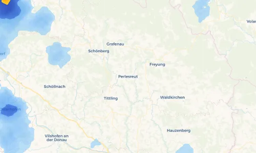 Regenradar Vorschaubild - Aktuelle Niederschläge in Perlesreut und Umgebung