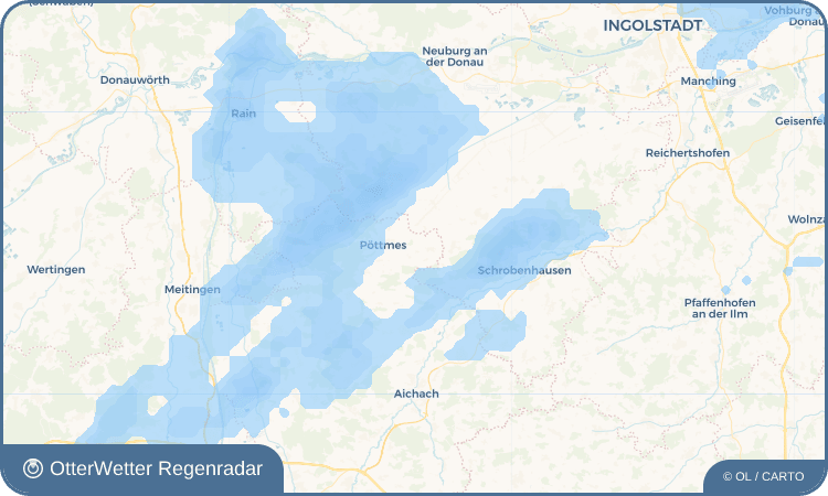 OtterWetter Regenradar-Widget Pertenau