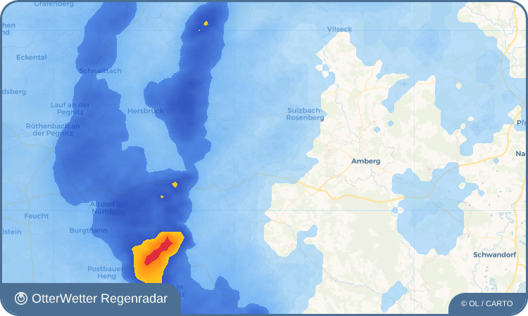 Wetter-Widget-Vorschau mit Vorhersagedaten für Pesensricht