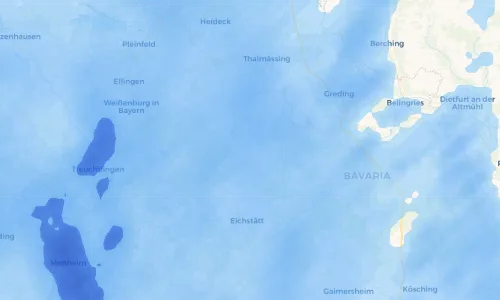 Regenradar Vorschaubild - Aktuelle Niederschläge in Petersbuch und Umgebung