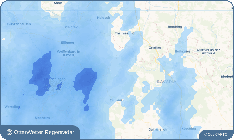 OtterWetter Regenradar-Widget Petersbuch