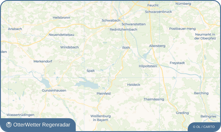 OtterWetter Regenradar-Widget Petersgmünd