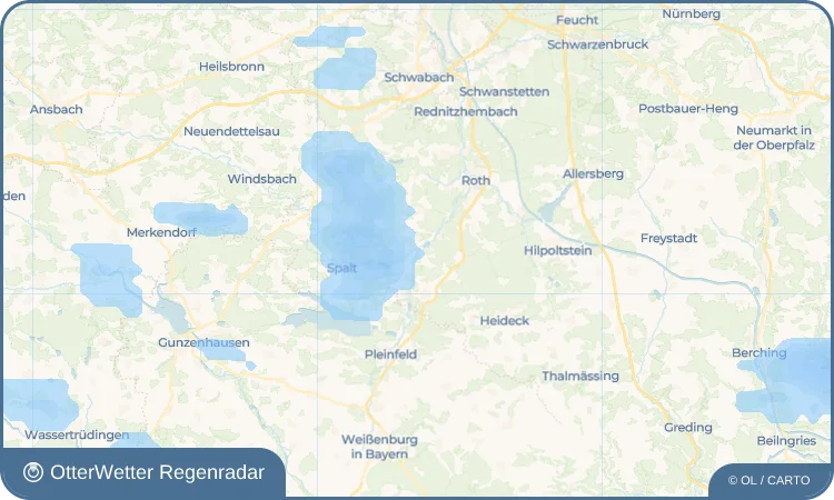 Wetter-Widget-Vorschau mit Vorhersagedaten für Petersgmünd