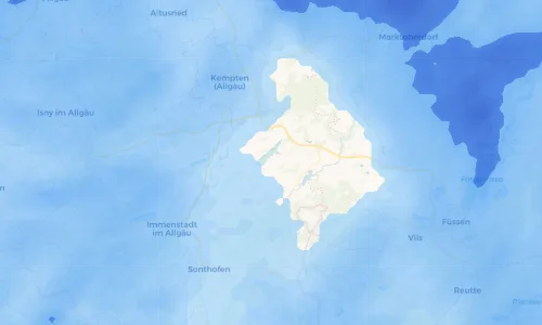Regenradar Vorschaubild - Aktuelle Niederschläge in Petersthal und Umgebung