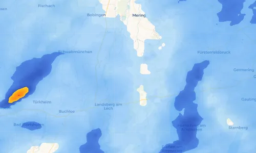 Regenradar Vorschaubild - Aktuelle Niederschläge in Petzenhausen und Umgebung