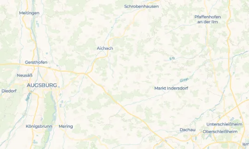 Regenradar-Vorschau: aktuelle Niederschläge in Pfaffenhofen (Altomünster) und Umgebung