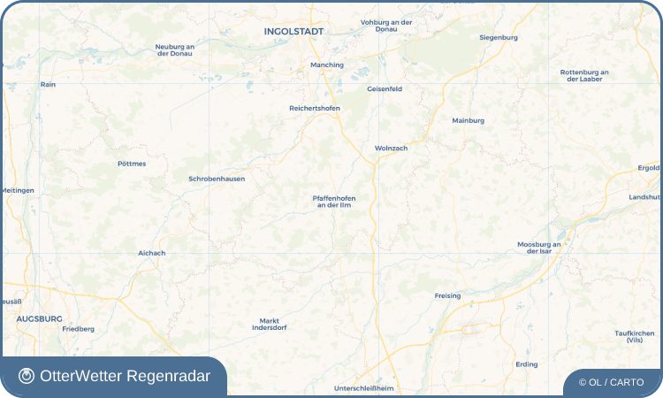 OtterWetter Regenradar-Widget Pfaffenhofen an der Ilm
