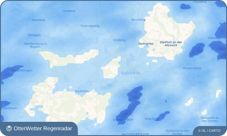 OtterWetter Regenradar-Widget Pfahldorf