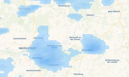 Regenradar Vorschaubild - Aktuelle Niederschläge in Pförring und Umgebung