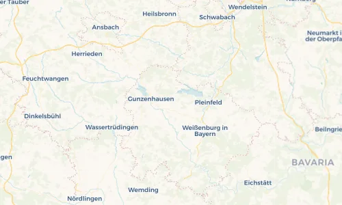 Regenradar Vorschaubild - Aktuelle Niederschläge in Pfofeld und Umgebung