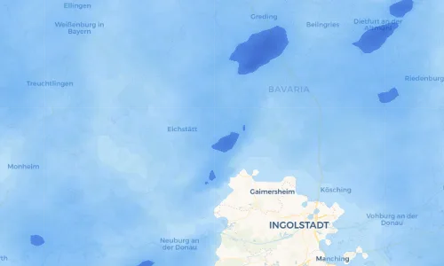 Regenradar Vorschaubild - Aktuelle Niederschläge in Pfünz und Umgebung