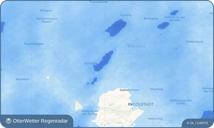 Wetter-Widget-Vorschau mit Vorhersagedaten für Pfünz