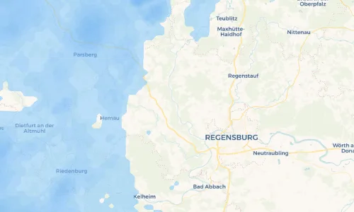 Regenradar Vorschaubild - Aktuelle Niederschläge in Pielenhofen und Umgebung