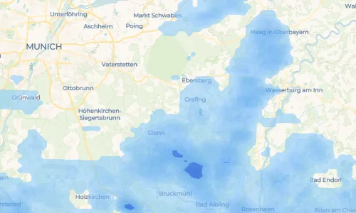 Regenradar Vorschaubild - Aktuelle Niederschläge in Pienzenau und Umgebung