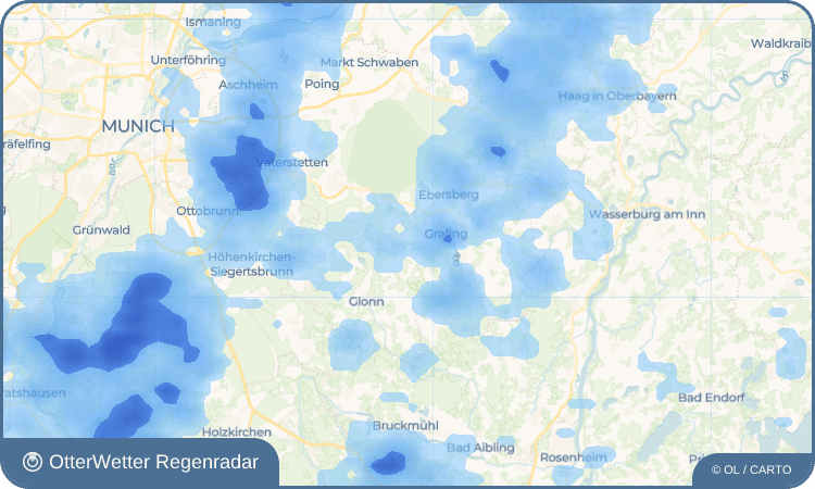 OtterWetter Regenradar-Widget Pienzenau