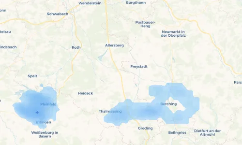 Regenradar Vorschaubild - Aktuelle Niederschläge in Pierheim und Umgebung