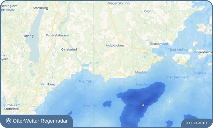 Wetter-Widget-Vorschau mit Vorhersagedaten für Piesenkam