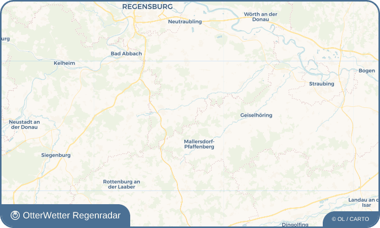 OtterWetter Regenradar-Widget Pinkofen