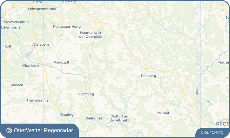 OtterWetter Regenradar-Widget Pirkach