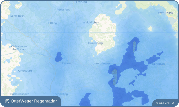 OtterWetter Regenradar-Widget Pisling