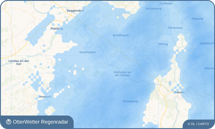Wetter-Widget-Vorschau mit Vorhersagedaten für Pleinting