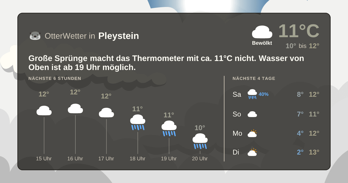 OtterWetter-Widget Pleystein