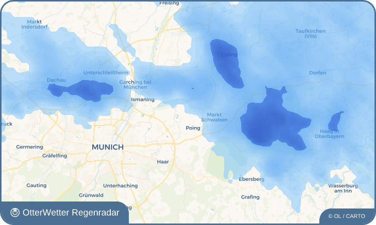 OtterWetter Regenradar-Widget Pliening