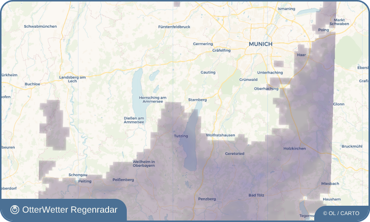 OtterWetter Regenradar-Widget Pöcking