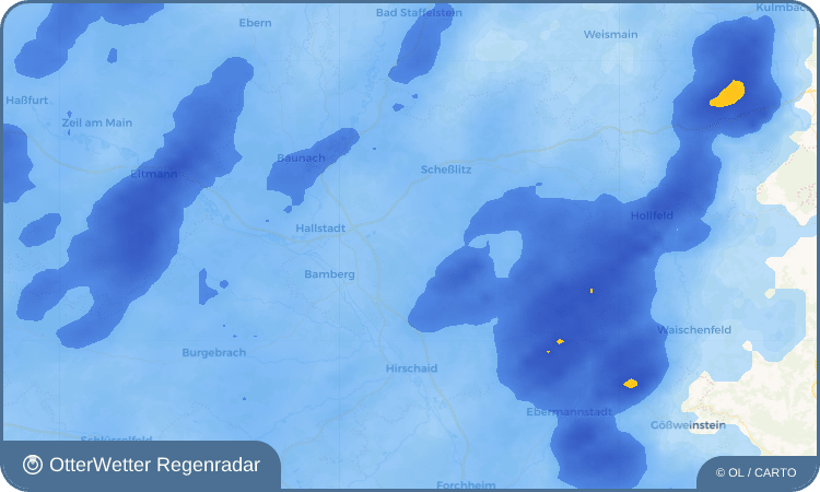 Wetter-Widget-Vorschau mit Vorhersagedaten für Pödeldorf