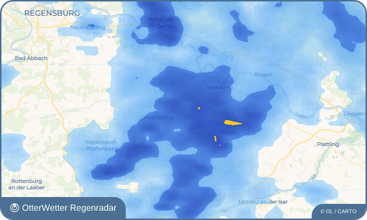 OtterWetter Regenradar-Widget Pönning
