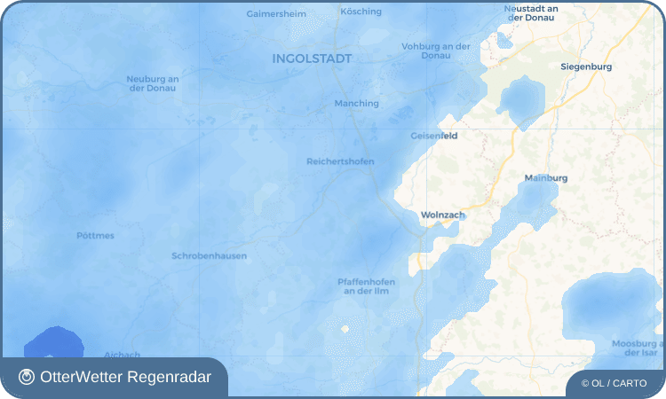 Wetter-Widget-Vorschau mit Vorhersagedaten für Pörnbach