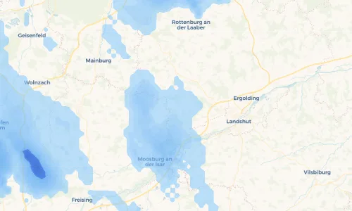 Regenradar Vorschaubild - Aktuelle Niederschläge in Pörndorf und Umgebung