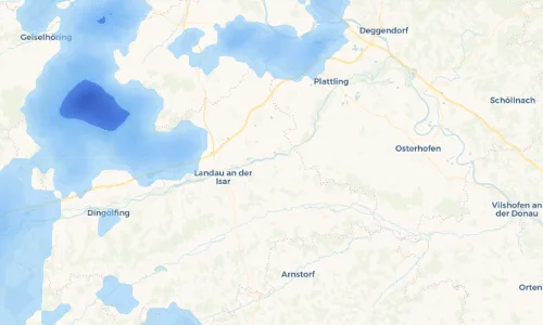 Regenradar Vorschaubild - Aktuelle Niederschläge in Poldering und Umgebung