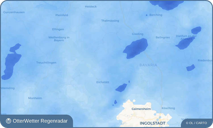 OtterWetter Regenradar-Widget Pollenfeld