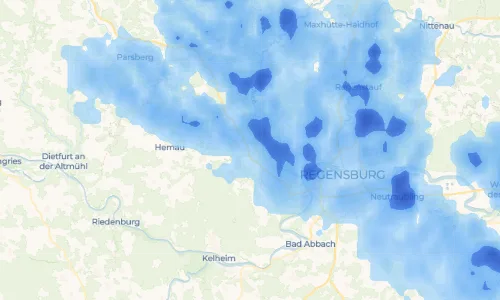 Regenradar Vorschaubild - Aktuelle Niederschläge in Polzhausen und Umgebung