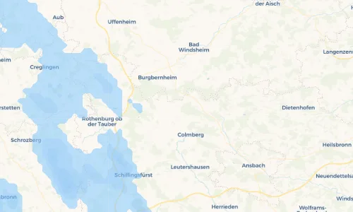 Regenradar Vorschaubild - Aktuelle Niederschläge in Poppenbach und Umgebung