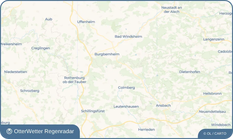 Wetter-Widget-Vorschau mit Vorhersagedaten für Poppenbach