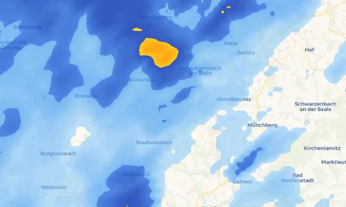 Regenradar Vorschaubild - Aktuelle Niederschläge in Presseck und Umgebung