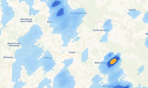 Regenradar Vorschaubild - Aktuelle Niederschläge in Prienzing und Umgebung
