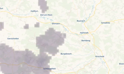 Regenradar Vorschaubild - Aktuelle Niederschläge in Priesendorf und Umgebung