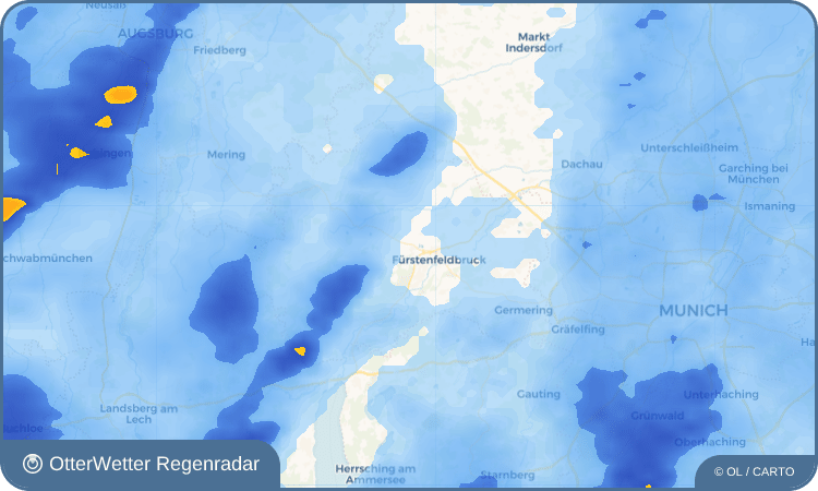 Wetter-Widget-Vorschau mit Vorhersagedaten für Puch