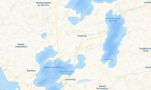 Regenradar Vorschaubild - Aktuelle Niederschläge in Pulling und Umgebung