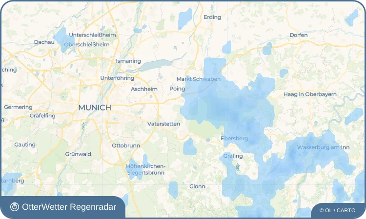 Widget-Vorschau für Purfing Wetter-Widget-Vorschau mit Vorhersagedaten für Purfing