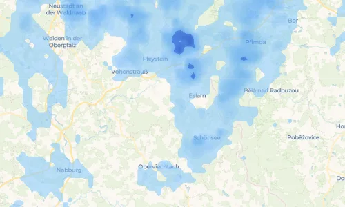 Regenradar Ragenwies: aktuelle Niederschläge in Ragenwies und Umgebung, Stand 27. Oktober 2026 um 17:25 Uhr