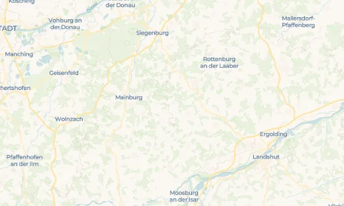 Regenradar Rainertshausen: aktuelle Niederschläge in Rainertshausen und Umgebung, Stand 30. Oktober 2026 um 18:45 Uhr